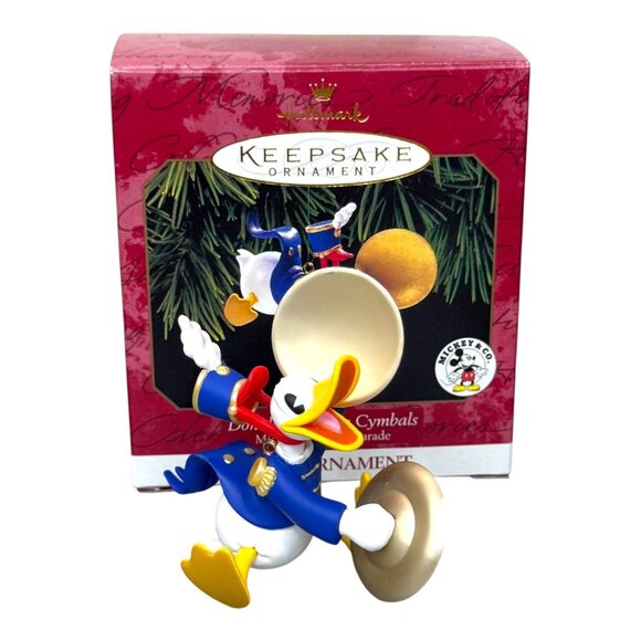Lot Disney Band Music Hallmark Keepsake Ornament Set Featuring Donald Daisy Duck - Picture 7 of 8